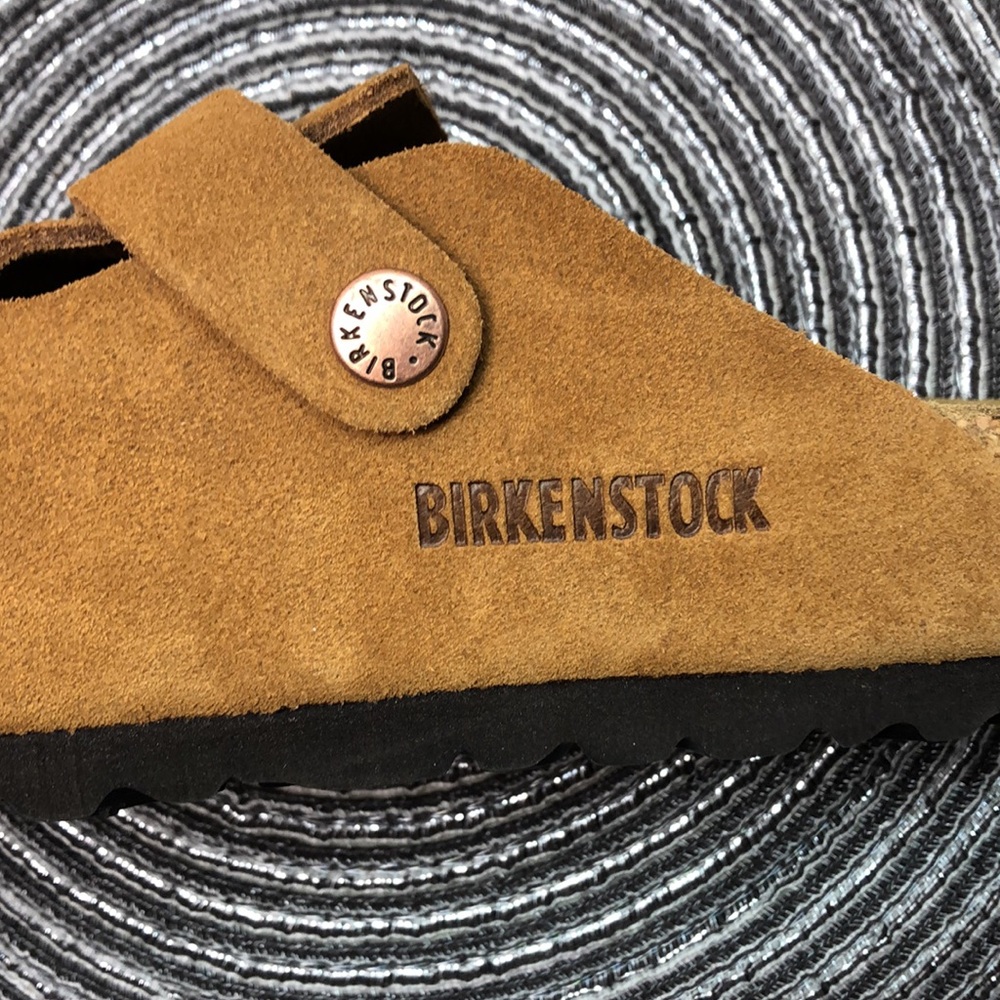 🎊FRESH🎊 NWT Women's Mink Suede Birkenstock Boston Shoes - Narrow Fit - Picture 6 of 6